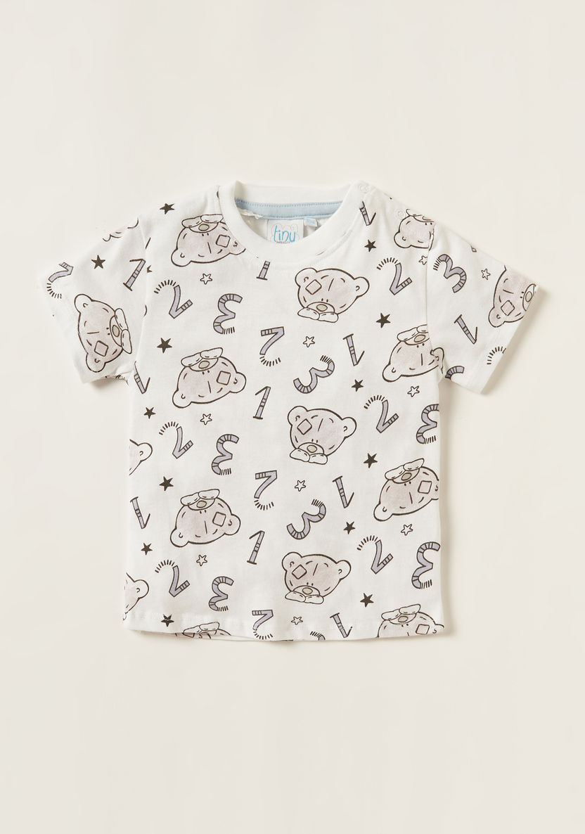 Carte Blanche Printed T-shirt and Dungaree Set-Clothes Sets-image-3
