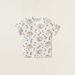 Carte Blanche Printed T-shirt and Dungaree Set-Clothes Sets-thumbnail-3