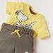 Snoopy Print Crew Neck T-shirt and Shorts Set-Clothes Sets-thumbnail-1