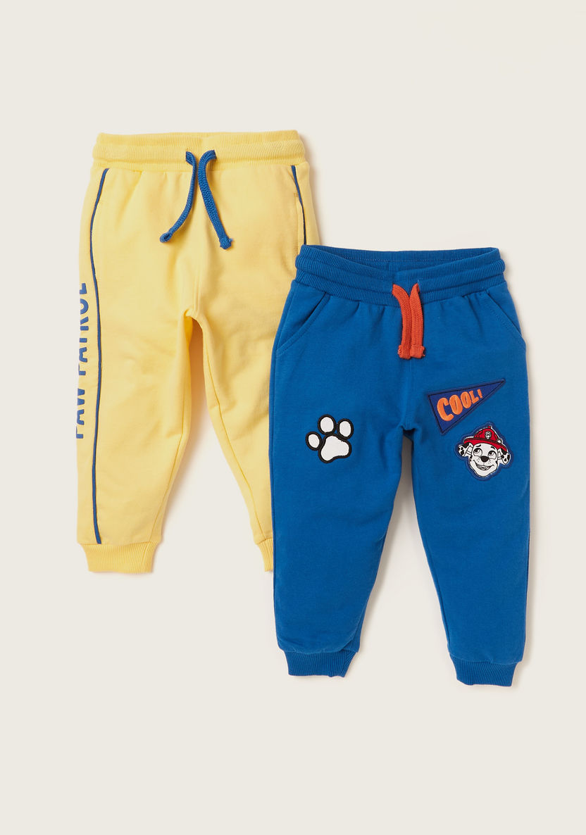 PAW Patrol Print Knit Pants with Pockets and Drawstring - Set of 2-Multipacks-image-0