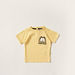 Garfield Print Round Neck T-shirt and Shorts Set-Clothes Sets-thumbnail-2