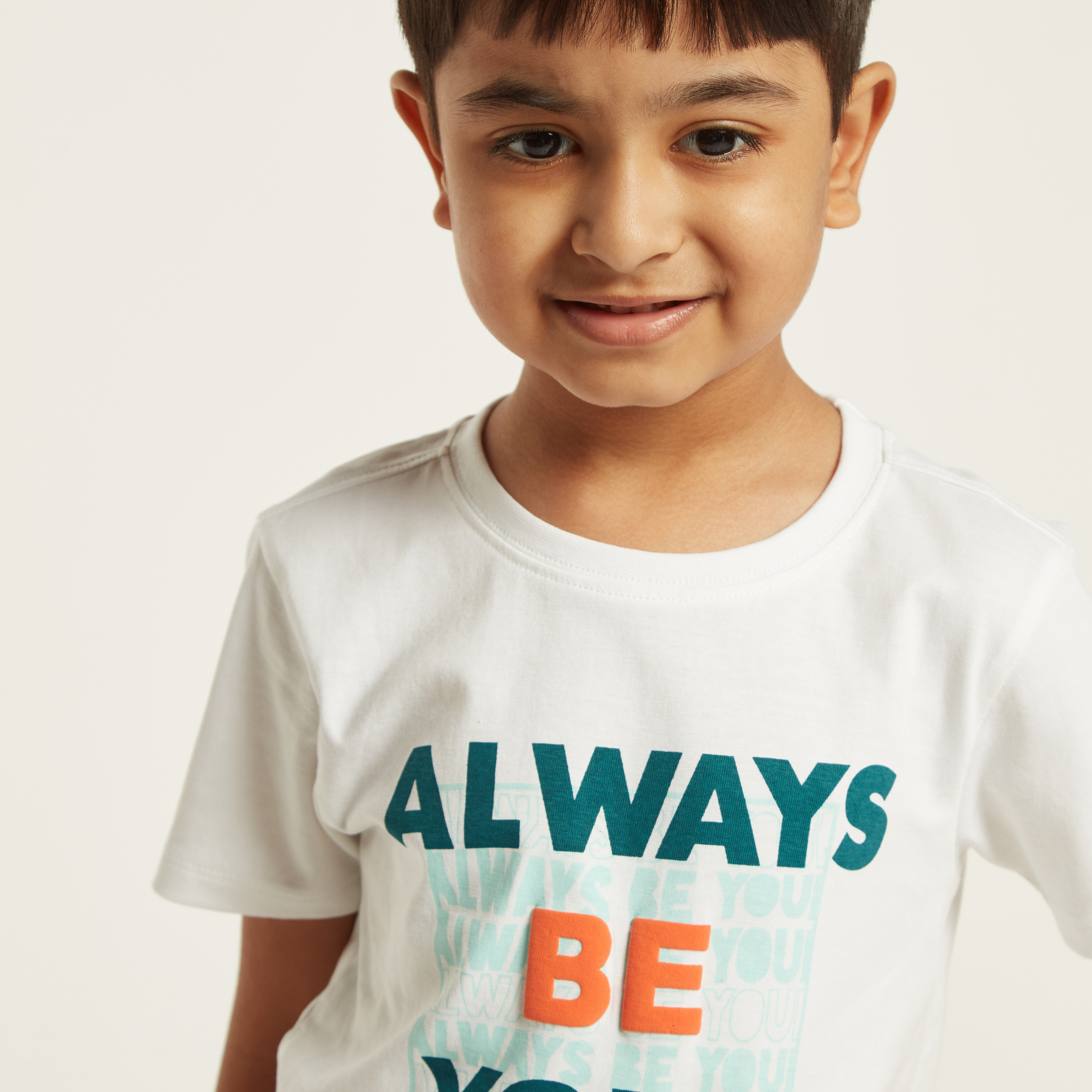 Juniors Graphic Print T-shirt with Short Sleeves-boys-clothing-tshirtsandpolos-image-3