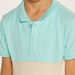 Juniors Colourblock Polo T-shirt with Short Sleeves and Button Closure-T Shirts-thumbnail-3