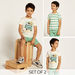 Juniors Printed Crew Neck T-shirt - Set of 2-T Shirts-thumbnail-0