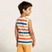 Juniors Striped T- shirt with Crew Neck-T Shirts-thumbnail-3