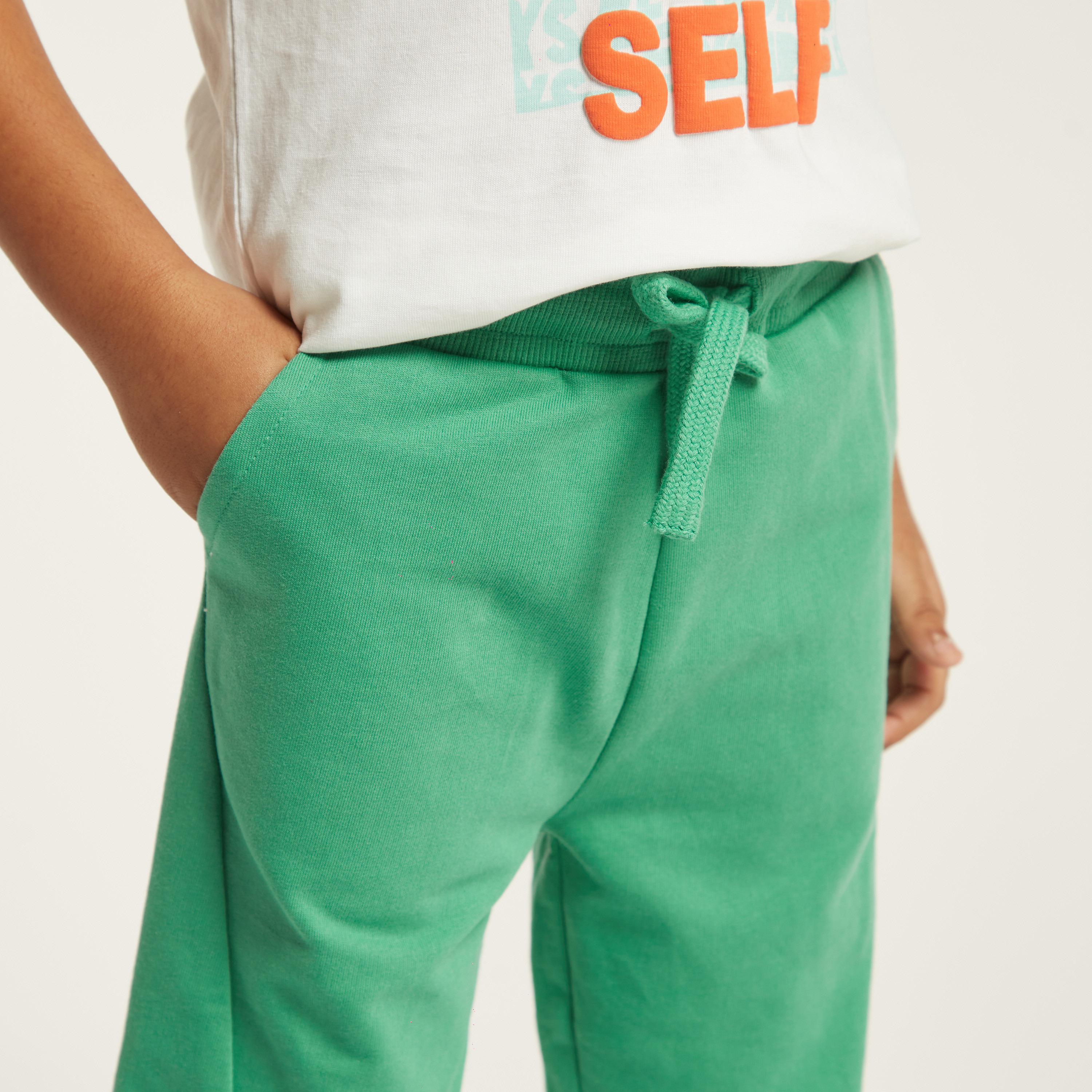 Juniors Solid Jog Pants with Pockets and Drawstring Closure-boys-clothing-bottoms-joggersandtrackpants-image-3