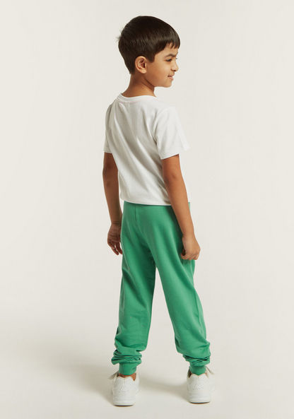 Juniors Solid Jog Pants with Pockets and Drawstring Closure-Joggers-image-3