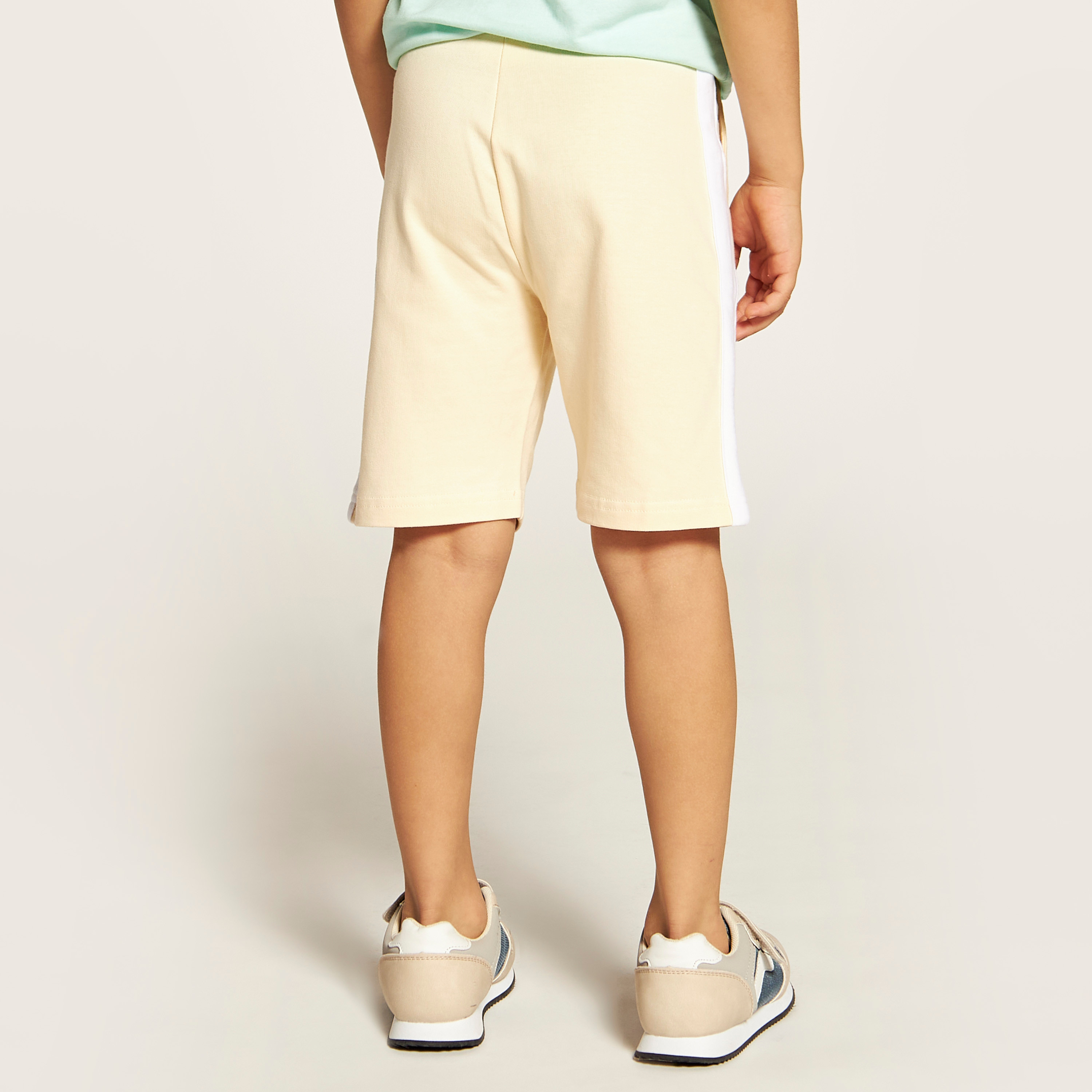 Juniors Solid Mid-Rise Shorts with Drawstring Closure and Pockets-baby-boys-clothing-bottoms-shorts-image-4
