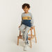 Juniors Panelled Sweatshirt and Jog Pants Set-Clothes Sets-thumbnail-0