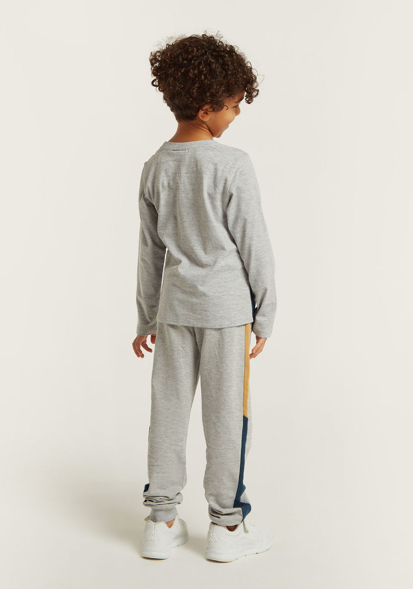 Juniors Panelled Sweatshirt and Jog Pants Set-Clothes Sets-image-4