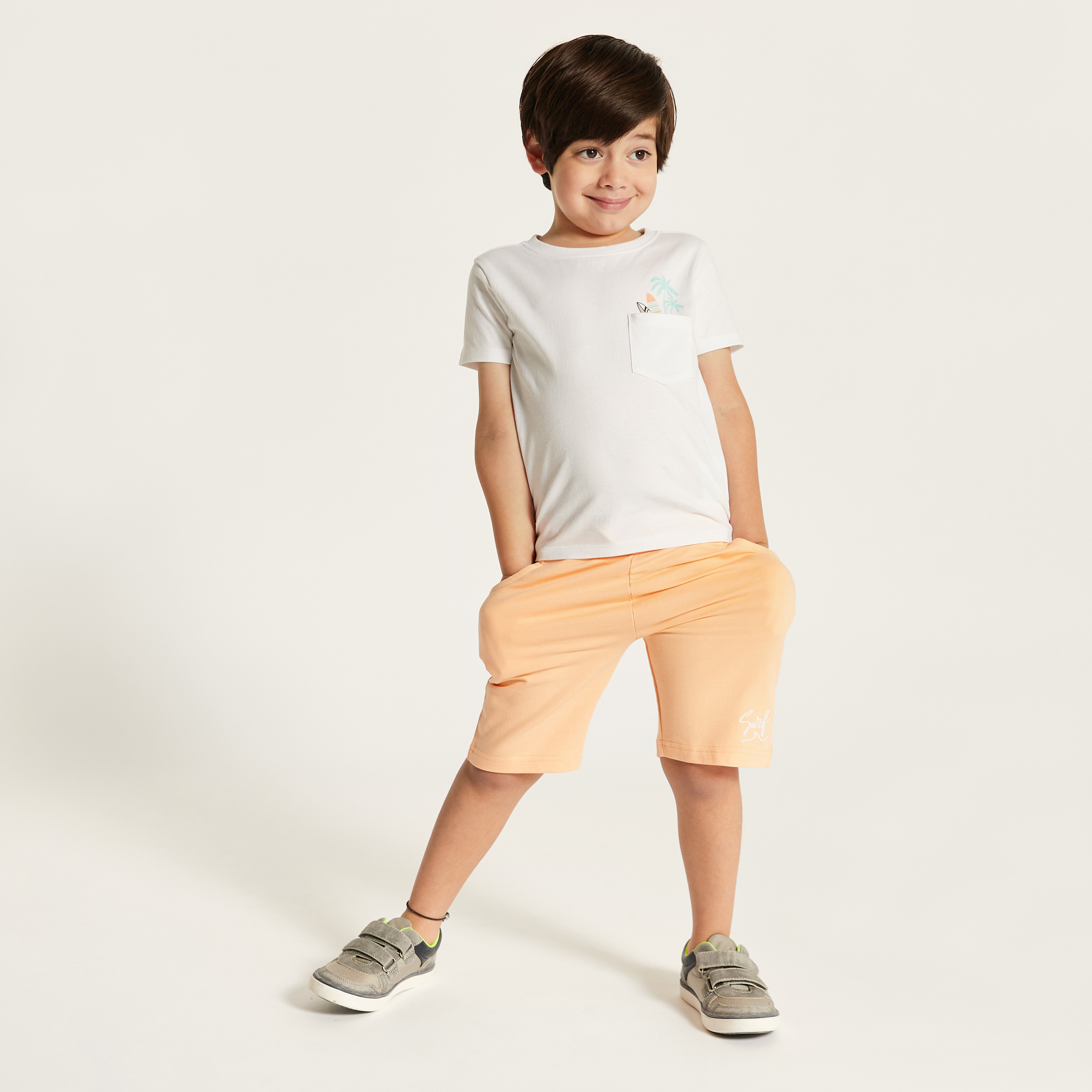 Juniors Assorted 3-Piece T-shirts and Shorts Set-boys-clothing-setsandcoords-image-2
