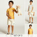 Juniors 3-Piece Crew Neck T-shirt and Shorts Set-Clothes Sets-thumbnail-0