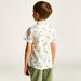 Juniors Tropical Print Shirt with Short Sleeves and Button Closure-Shirts-thumbnail-3