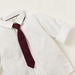 Juniors Solid Shirt with Long Sleeves and Tie-Shirts-thumbnail-1