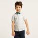 Juniors Solid Shirt with Button Closure and Bow Detail-Shirts-thumbnail-2