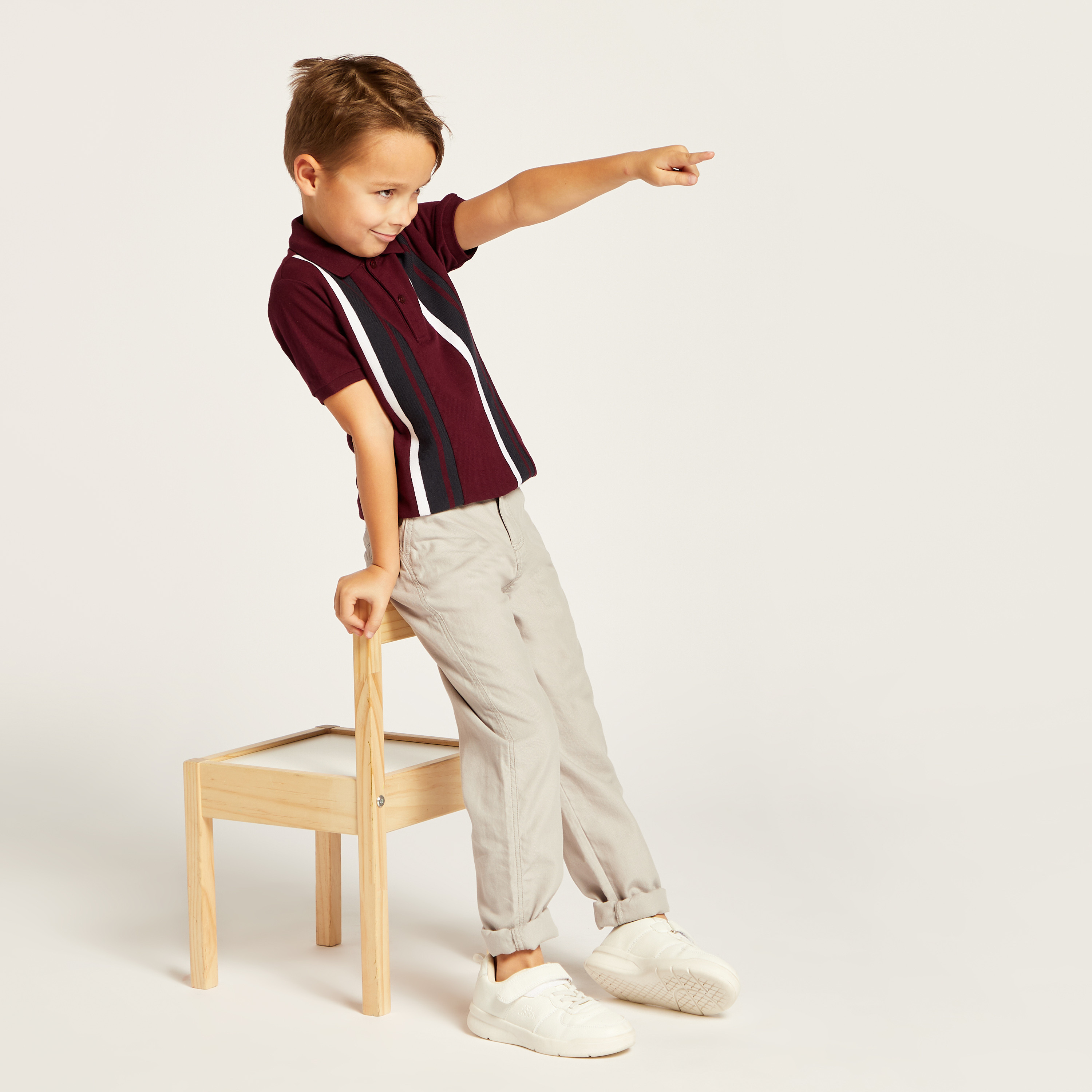 Juniors Solid Full Length Pants with Button Closure and Pockets-boys-clothing-bottoms-trousers-image-2