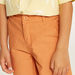 Juniors Solid Mid-Rise Shorts with Button Closure and Pockets-Shorts-thumbnailMobile-3