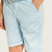 Juniors Solid Mid-Rise Shorts with Button Closure and Pockets-Shorts-thumbnail-2