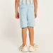 Juniors Solid Mid-Rise Shorts with Button Closure and Pockets-Shorts-thumbnail-3