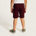Juniors Solid Shorts with Button Closure and Pockets-Shorts-thumbnail-3