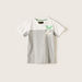 XYZ Printed T-shirt with Round Neck and Short Sleeves-Tops-thumbnail-0