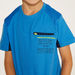 XYZ Printed Crew Neck T-shirt with Short Sleeves and Pocket-Tops-thumbnail-3