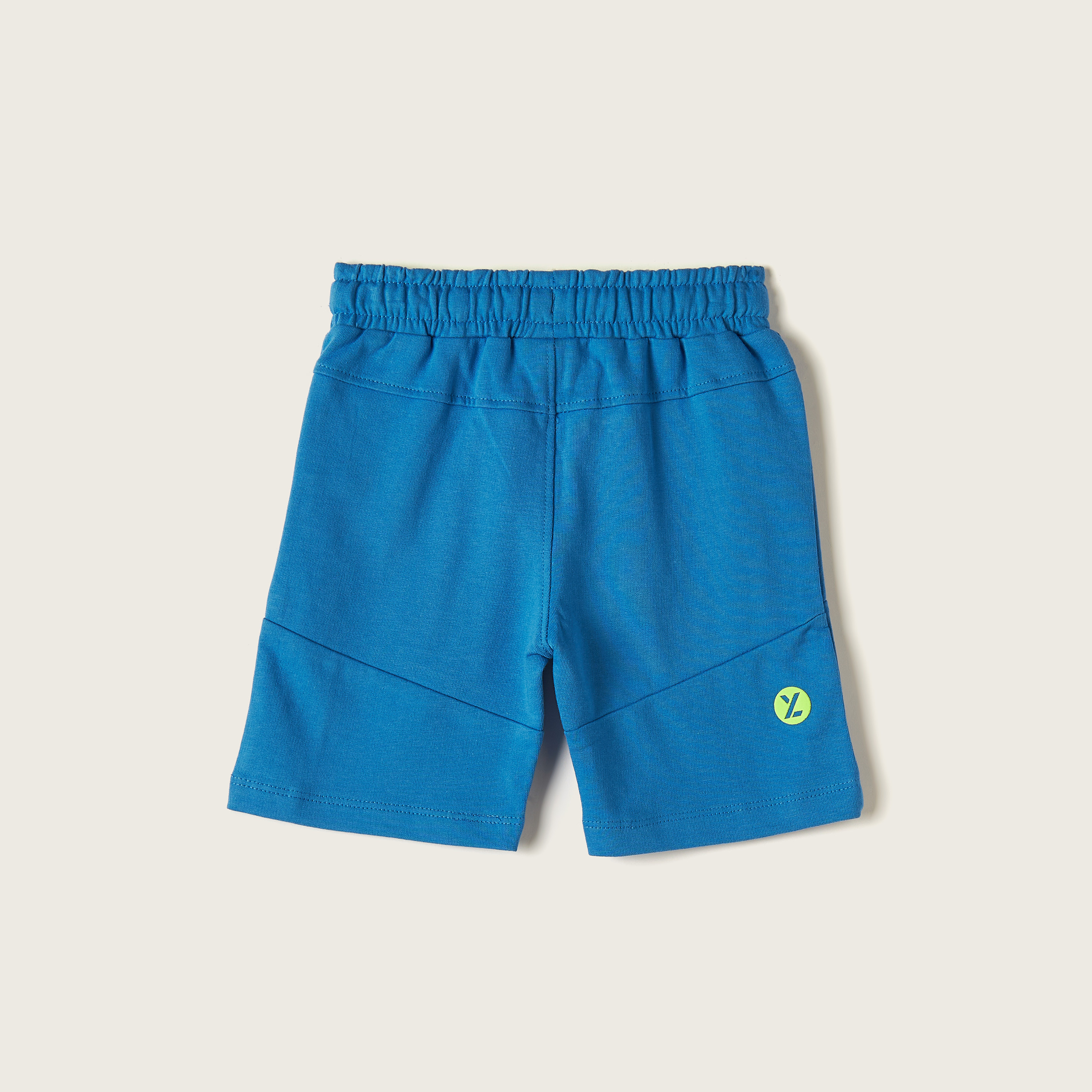 XYZ Solid Shorts with Drawstring Closure and Pockets-baby-boys-clothing-sportswear-bottoms-image-4
