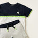 XYZ Panelled Crew Neck T-shirt and Shorts Set-Clothes Sets-thumbnail-1