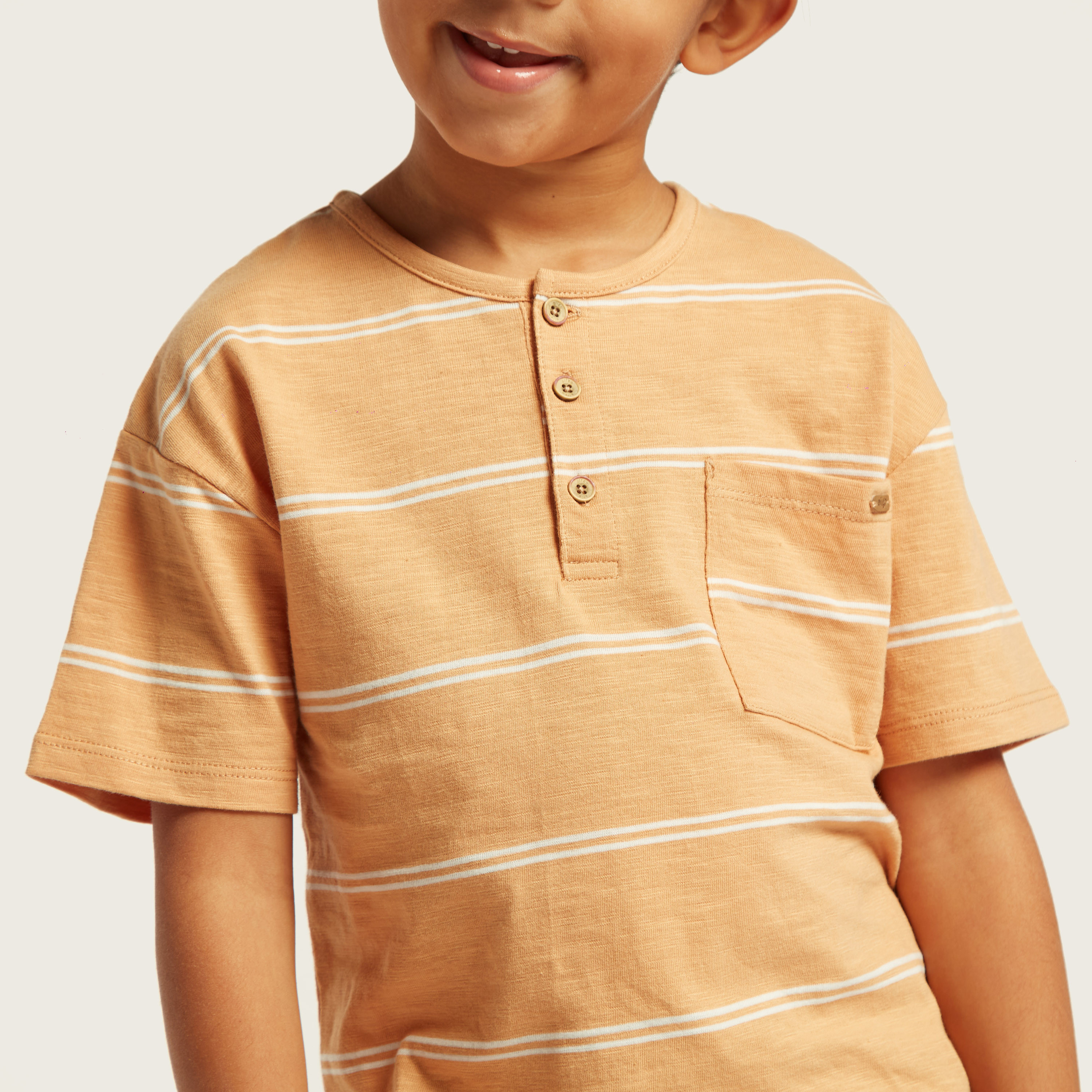 Eligo Striped T-shirt with Short Sleeves and Pocket-boys-clothing-tshirtsandpolos-image-3