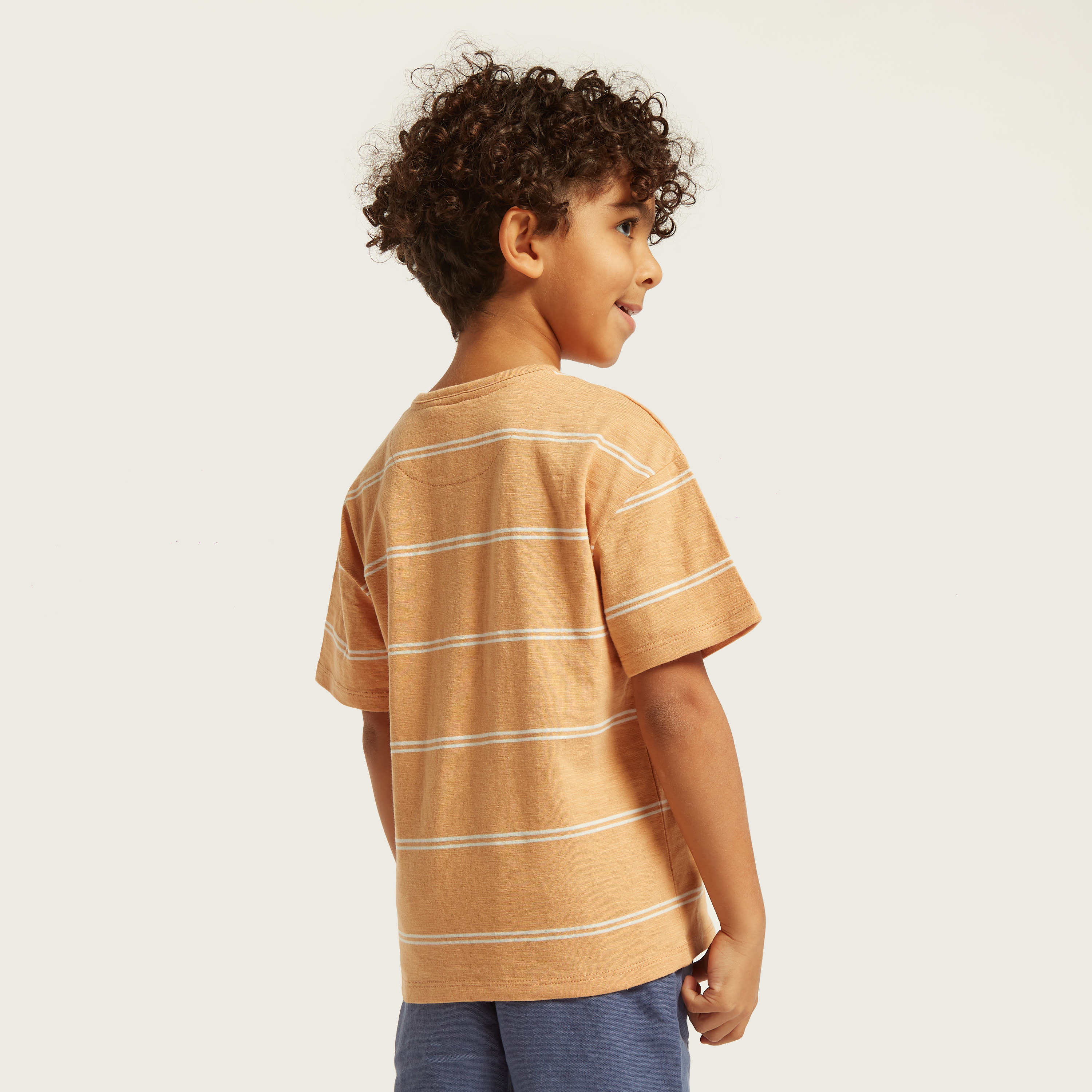 Eligo Striped T-shirt with Short Sleeves and Pocket-boys-clothing-tshirtsandpolos-image-4