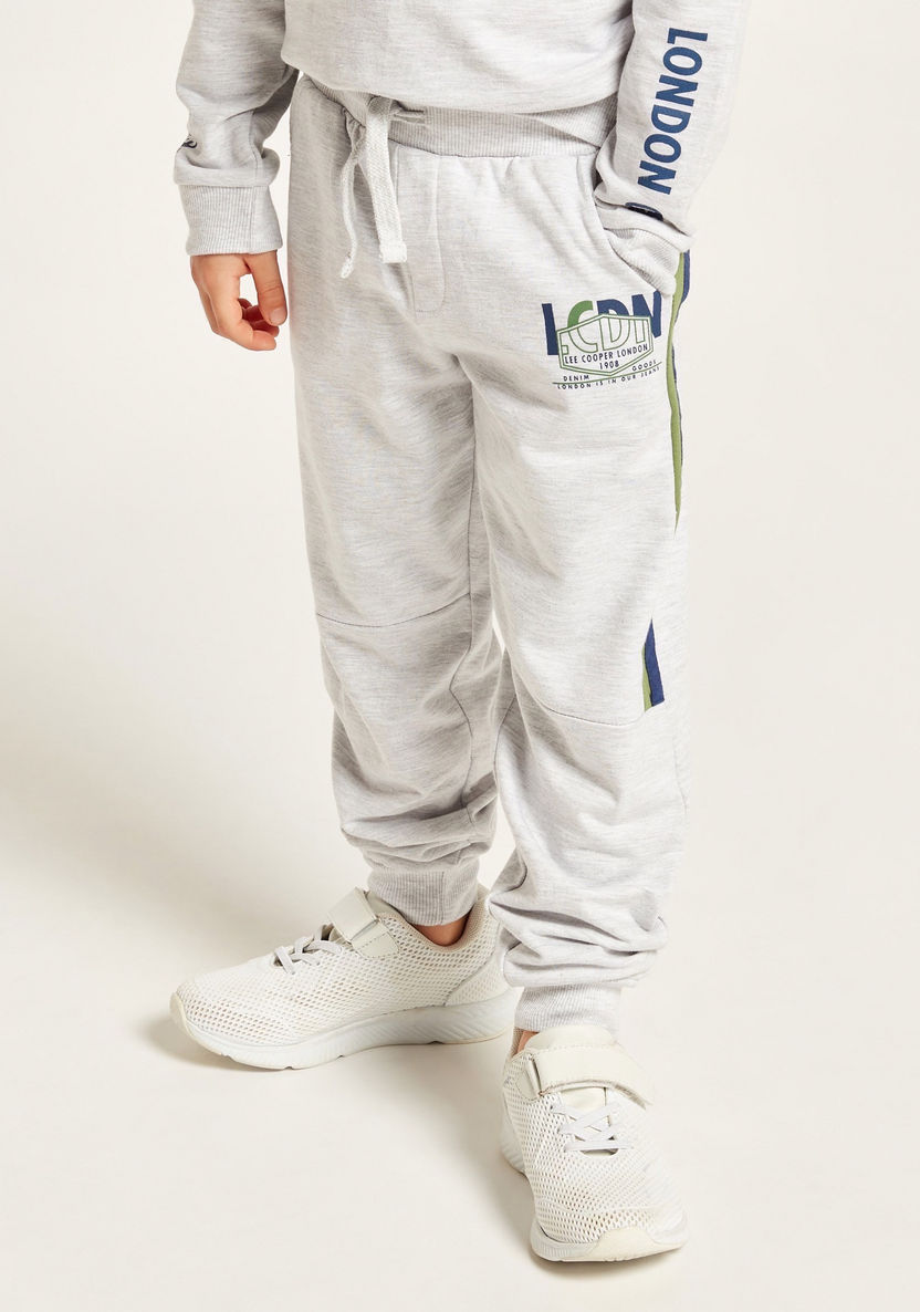 Lee Cooper Printed Crew Neck Sweatshirt and Joggers Set-Clothes Sets-image-3