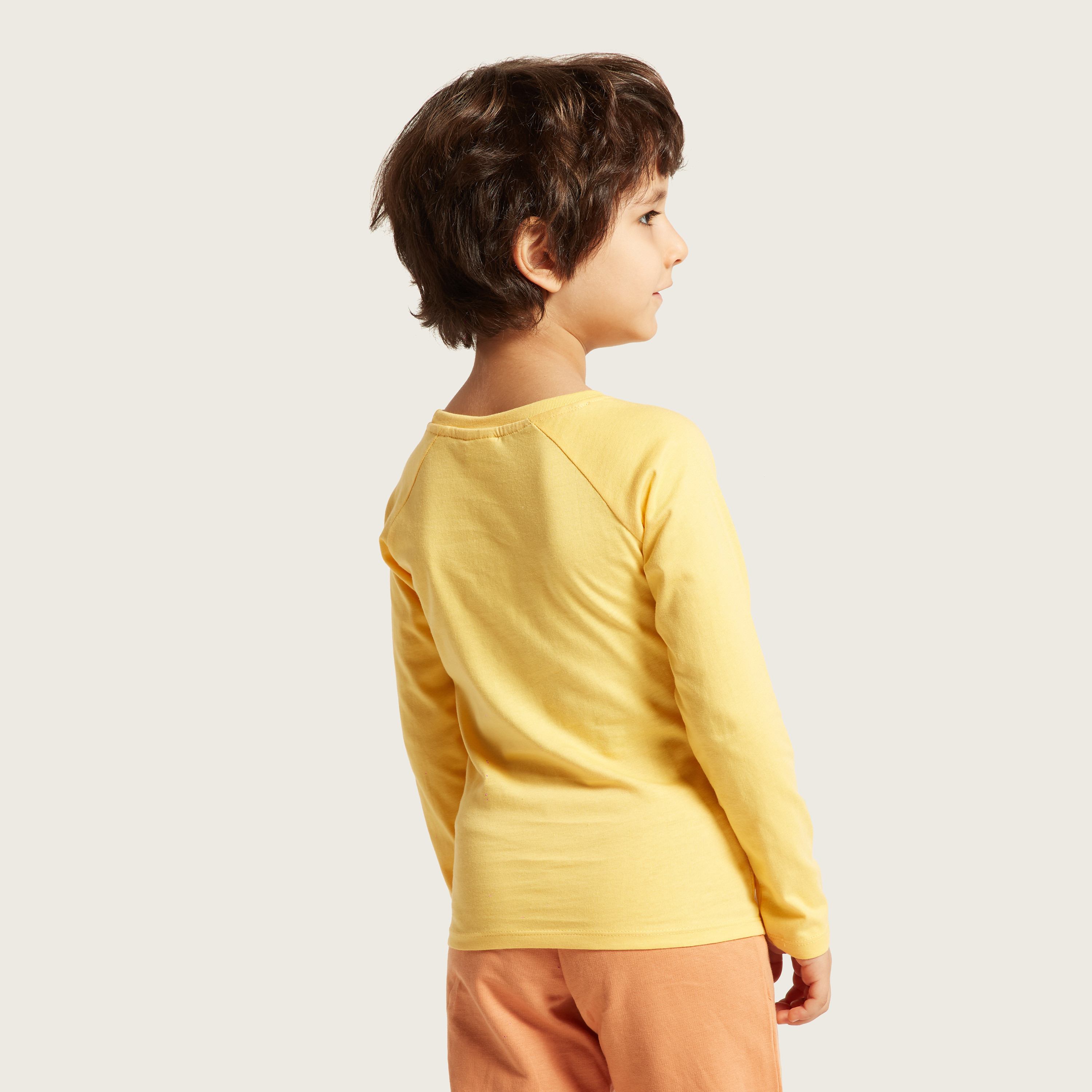 Disney Mickey Mouse Print T-Shirt with Long Sleeves-boys-clothing-tshirtsandpolos-image-4