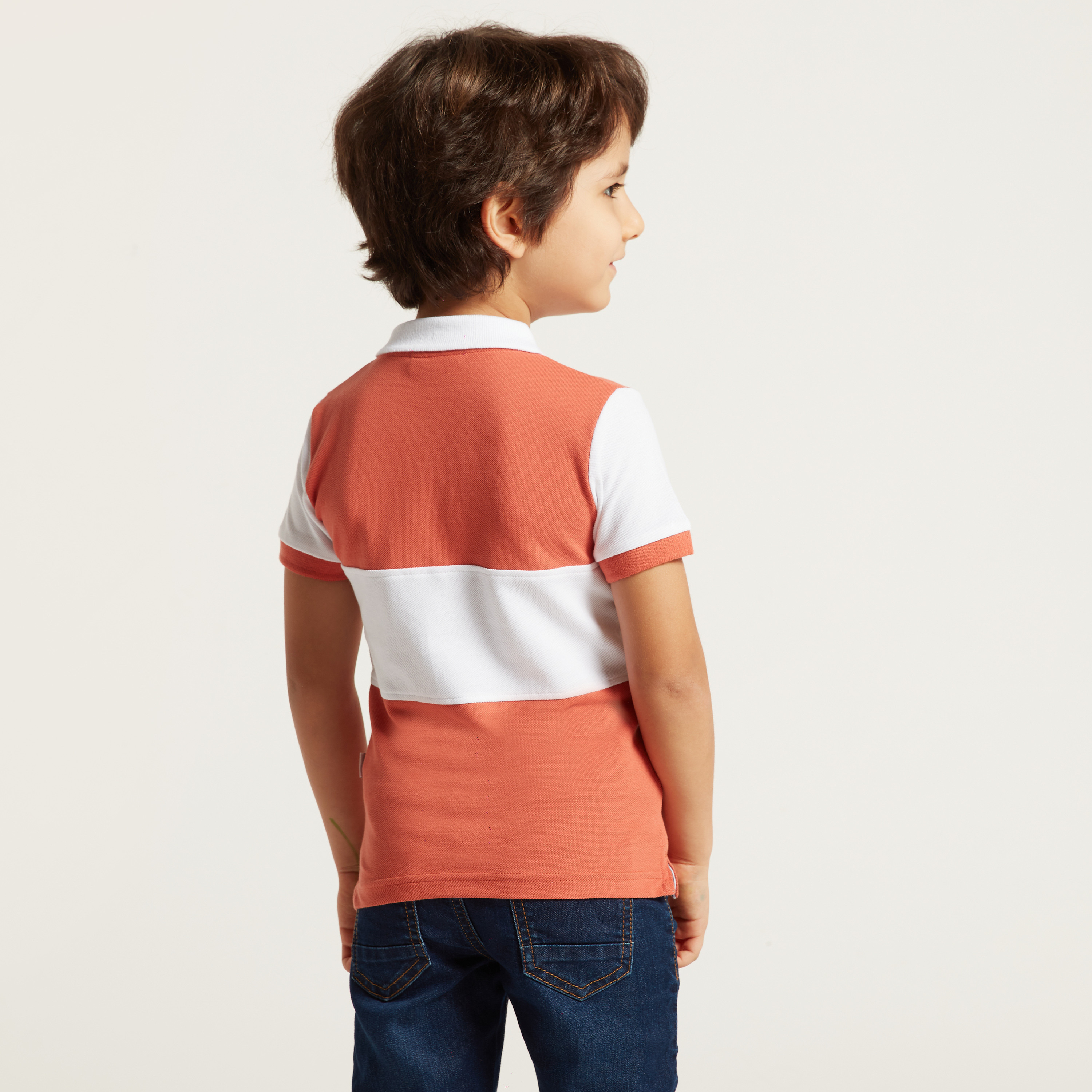 Disney Mickey Mouse Embroidered Polo T-shirt with Short Sleeves-boys-clothing-tshirtsandpolos-image-4