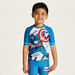 Captain America Print Rash Guard and Swim Shorts Set-Swimwear-thumbnail-1