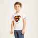 Super-Man Sequin Embellished T-shirt with Short Sleeves-T Shirts-thumbnail-1