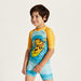 Garfield Print Rash Guard and Swim Shorts Set-Swimwear-thumbnail-1