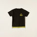 Kappa Logo Print T-shirt with Round Neck and Short Sleeves-T Shirts-thumbnail-0
