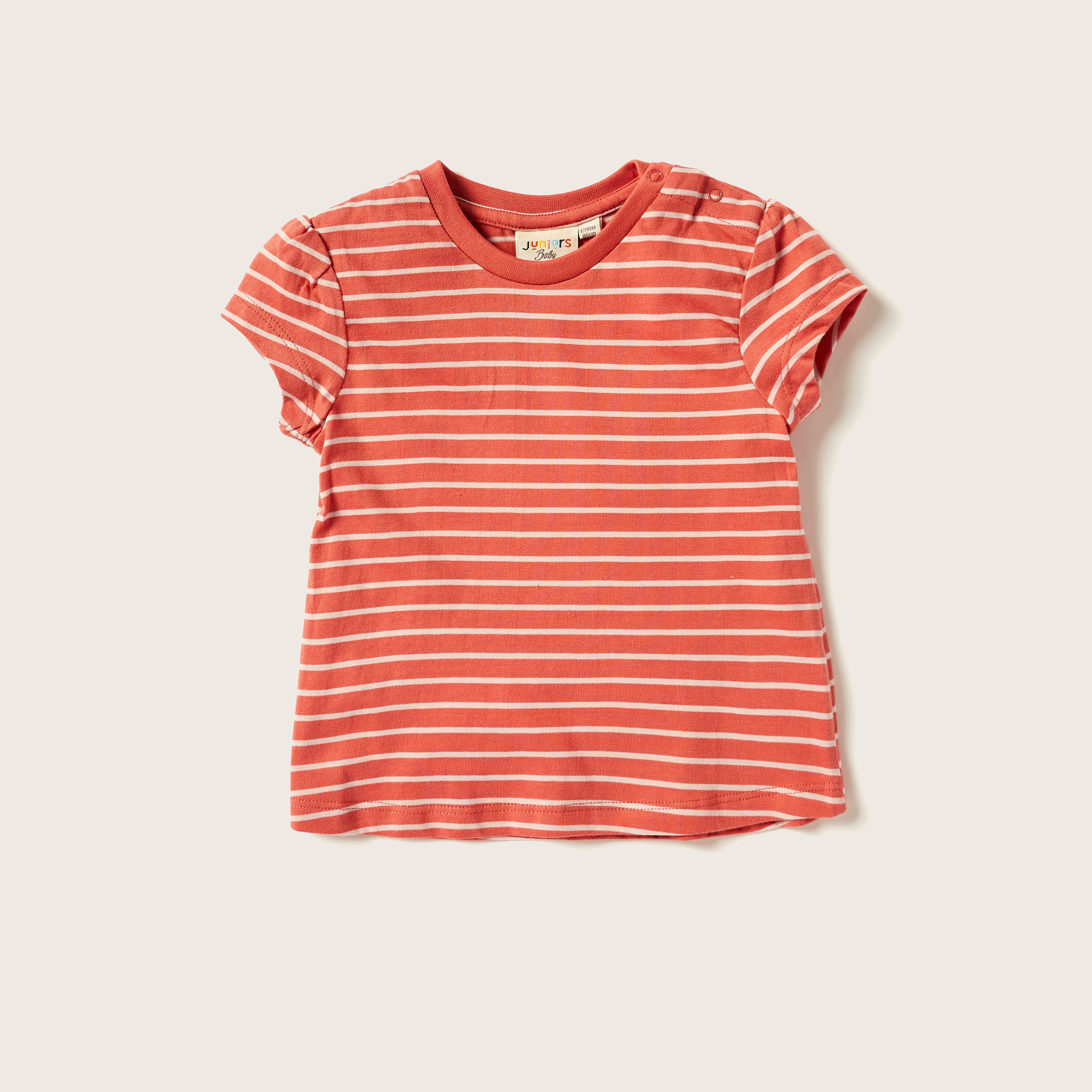 Juniors Printed Crew Neck T-shirt with Short Sleeves - Set of 3-baby-girls-clothing-multipacks-image-3