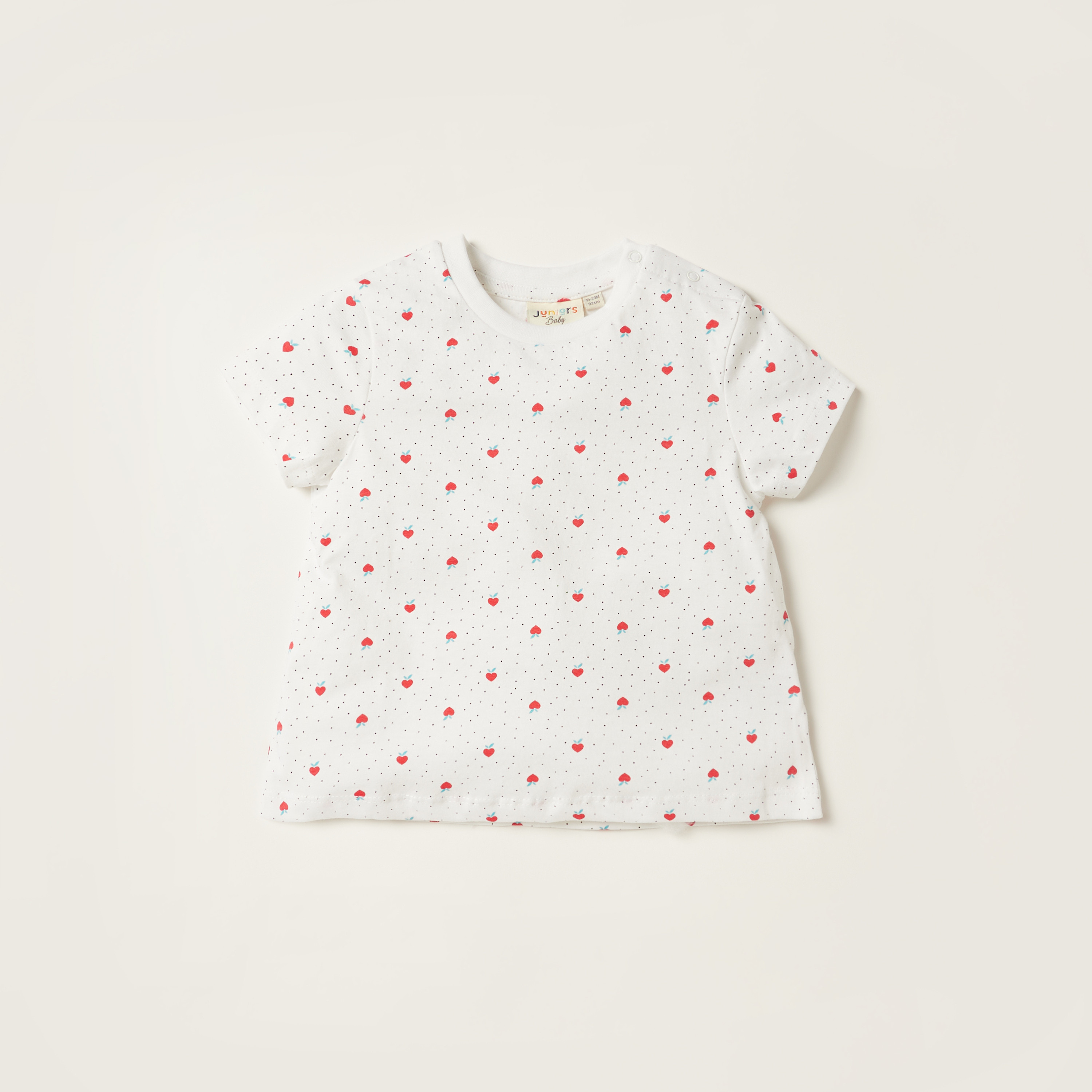 تيشيرتات بأكمام قصيرة وطبعات من جونيورز - طقم من 3 قطع-baby-girls-clothing-multipacks-image-4