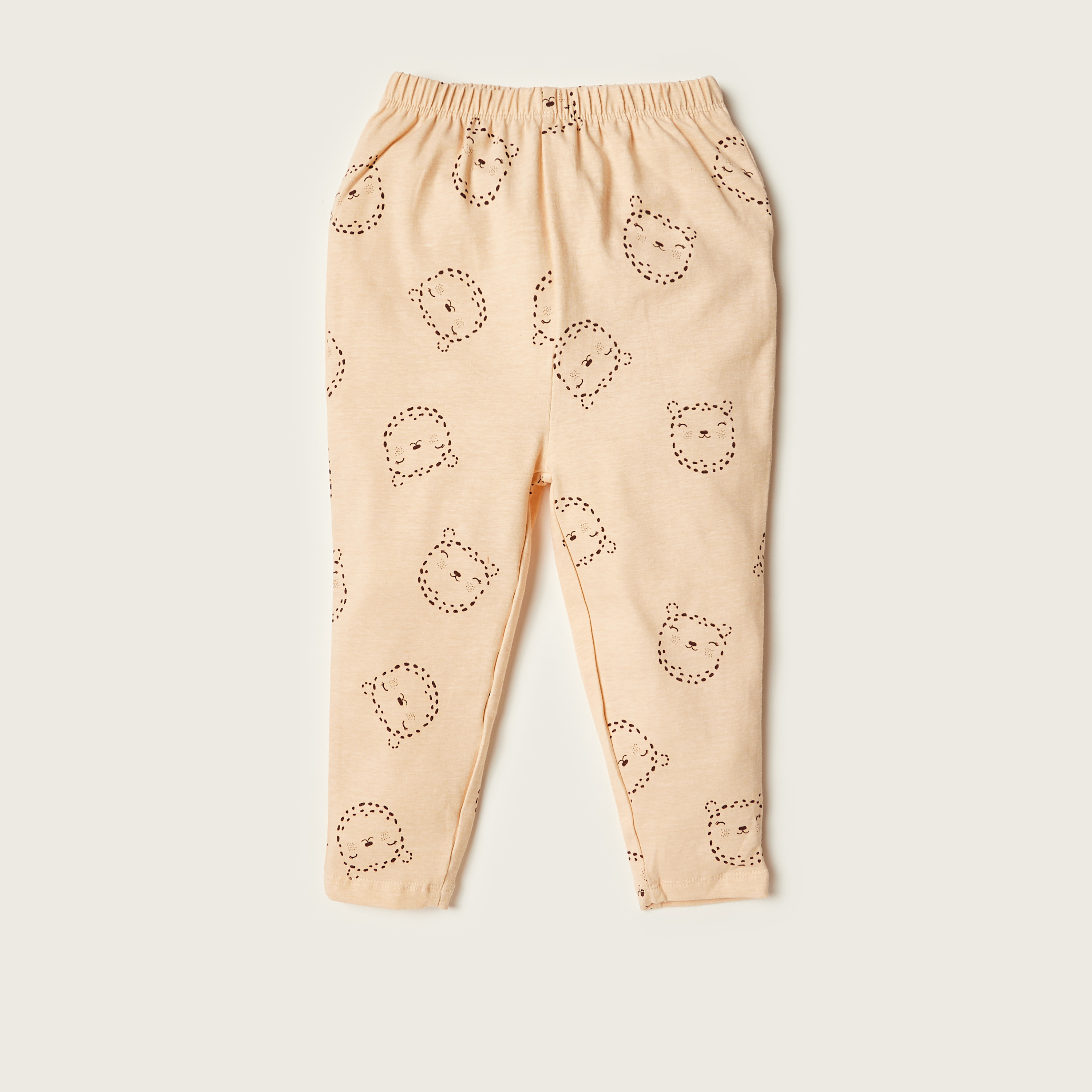 Juniors Assorted Leggings with Elasticated Waistband - Set of 5-baby-girls-clothing-bottoms-leggings-image-7