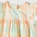 Juniors Checked Dress with Round Neck and Short Sleeves-Dresses%2C Gowns and Frocks-thumbnail-1
