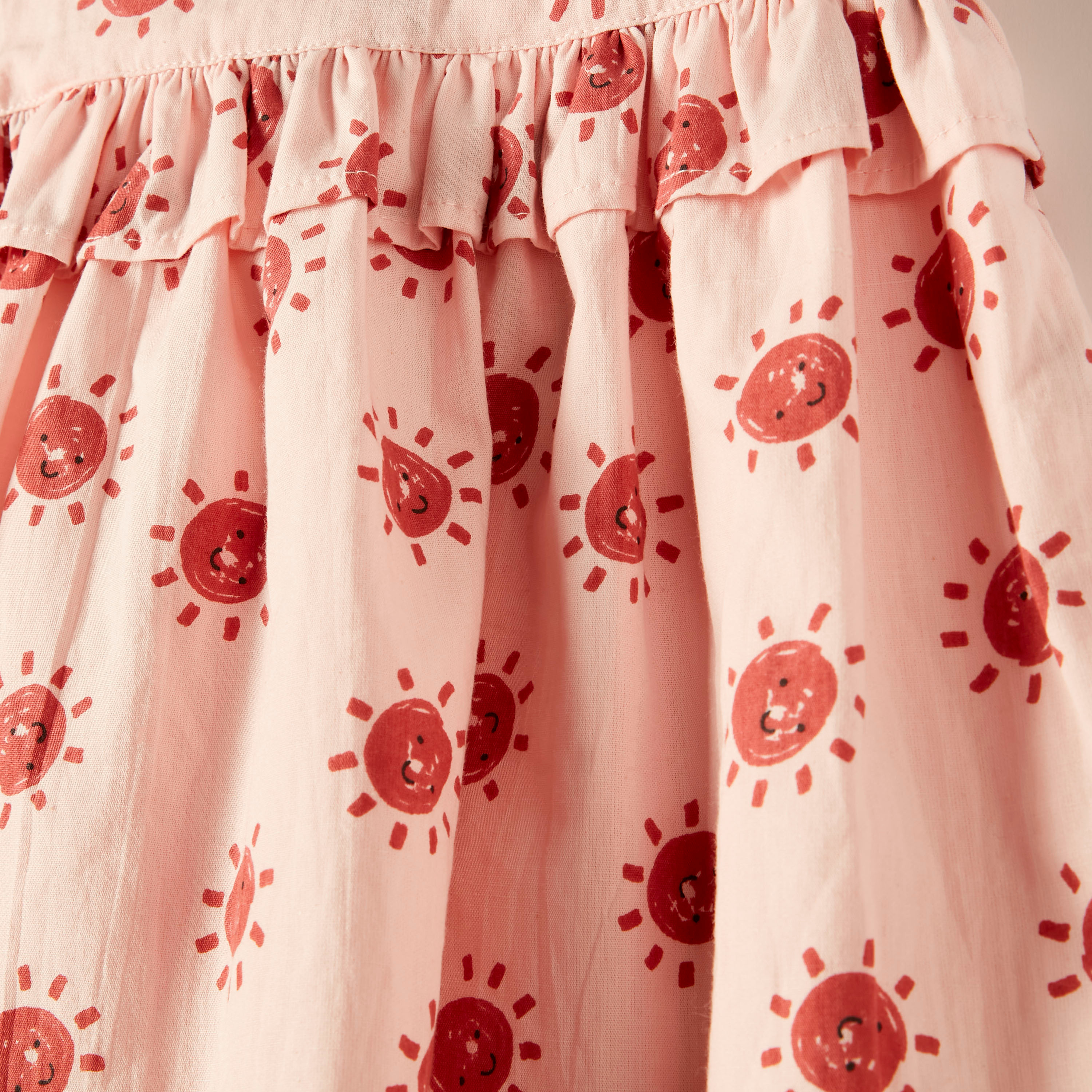 Juniors Printed Sleeveless A-line Dress with Button Closure-baby-girls-clothing-dressesandjumpsuits-image-4