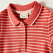 Juniors Striped Polo Dress with Cap Sleeves-Dresses%2C Gowns and Frocks-thumbnail-1