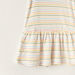 Juniors Striped Tiered Dress with Short Sleeves-Dresses%2C Gowns and Frocks-thumbnail-2