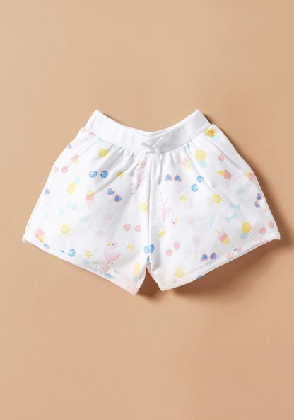 Juniors Printed Sleeveless Top and Shorts Set-Clothes Sets-image-2