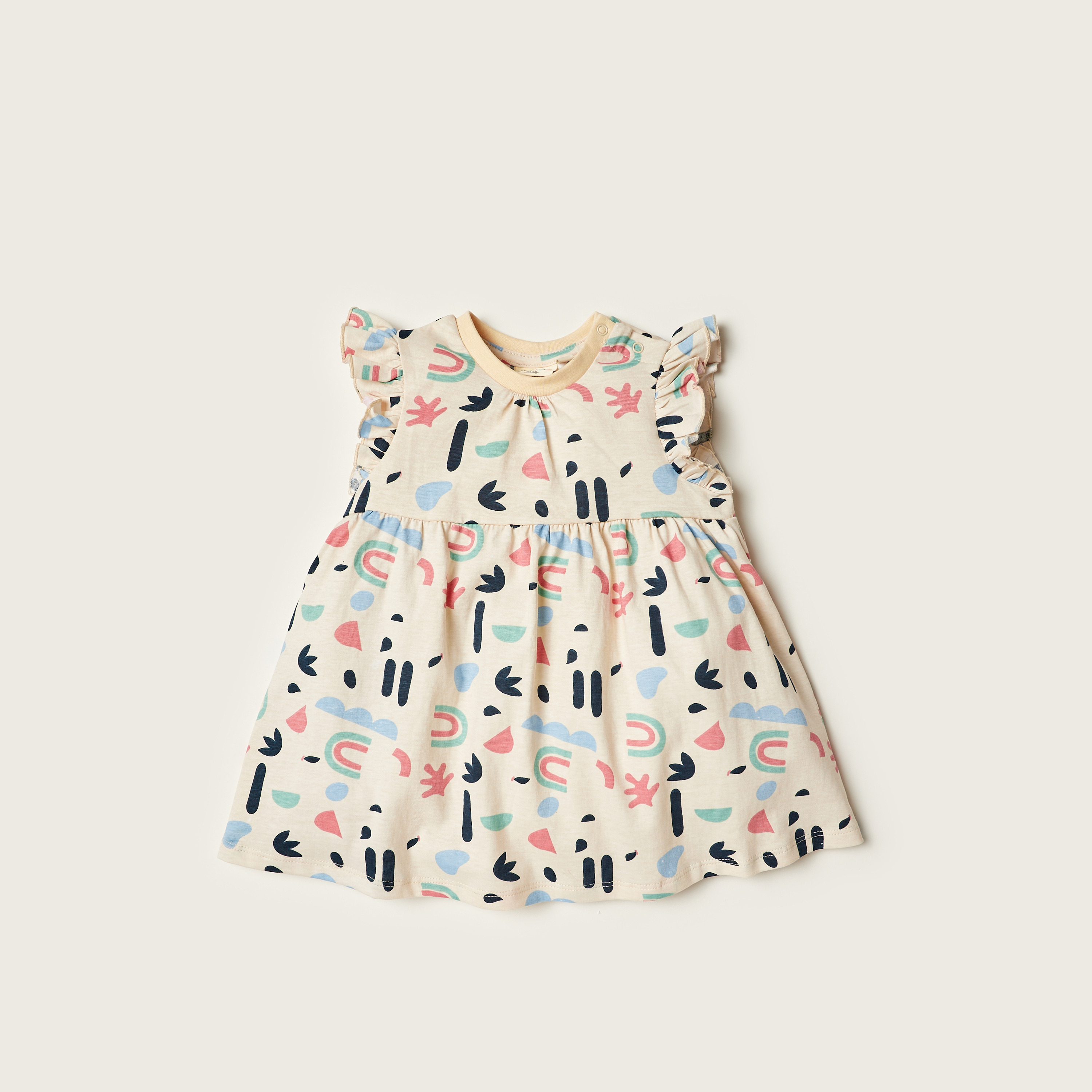 طقم بنطلون ليقنز وبلوزة دون أكمام بطبعات من جونيورز-baby-girls-clothing-setsandcoords-image-3