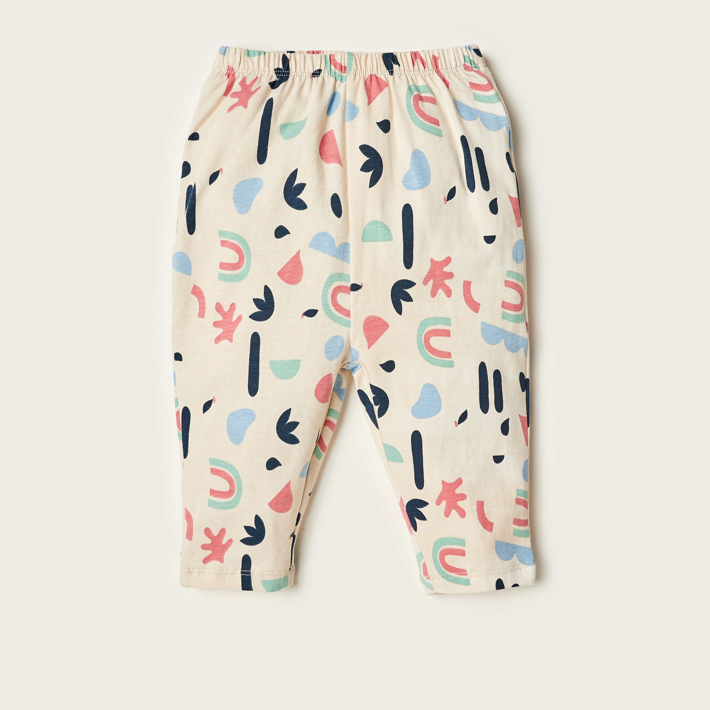 طقم بنطلون ليقنز وبلوزة دون أكمام بطبعات من جونيورز-baby-girls-clothing-setsandcoords-image-4