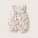 Juniors Printed Sleeveless Romper with Ruffle Detail and Button Closure-Rompers%2C Dungarees and Jumpsuits-thumbnail-3