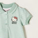 Sanrio Hello Kitty Print Polo Dress with Short Sleeves-Dresses%2C Gowns and Frocks-thumbnail-1