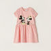 Disney Minnie Mouse Print Dress with Short Sleeves-Dresses%2C Gowns and Frocks-thumbnail-0